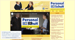Desktop Screenshot of personal-schuh.de