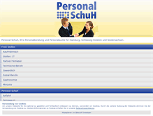 Tablet Screenshot of personal-schuh.de